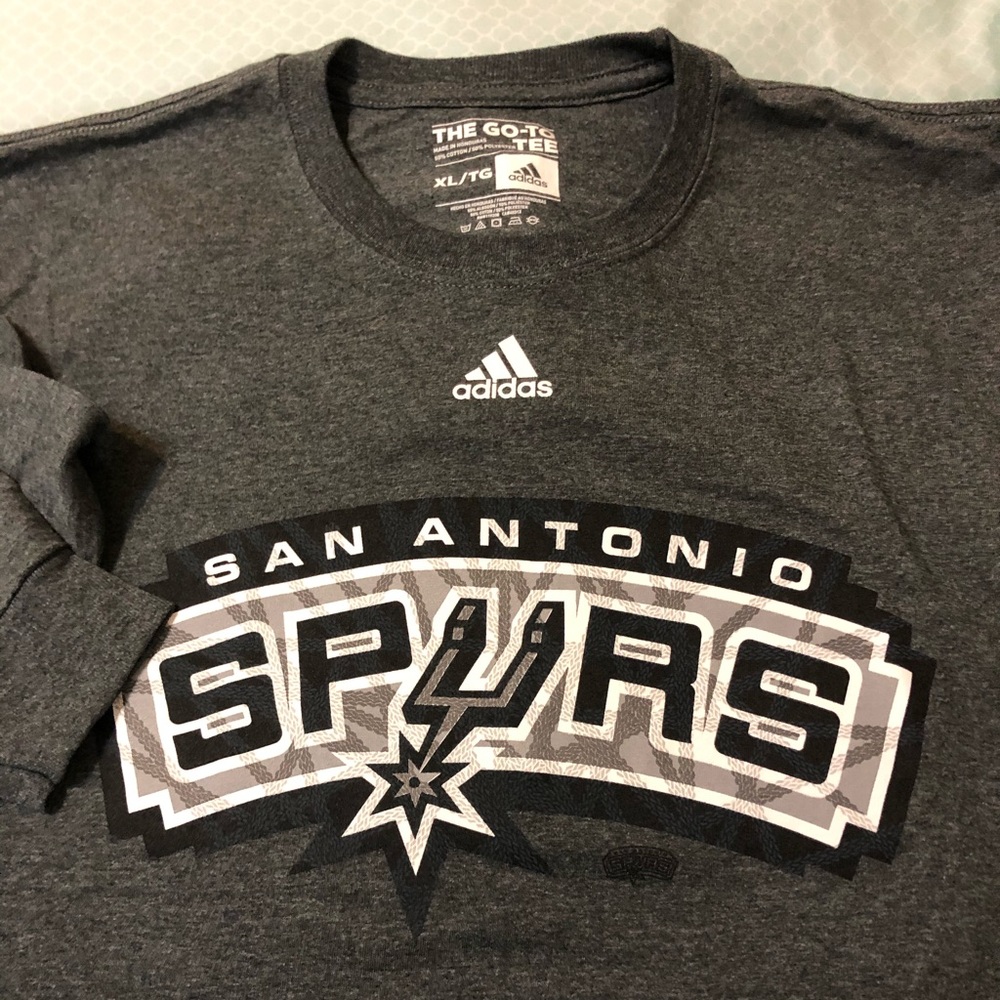 San Antonio Spurs Adidas Long Sleeve T-Shirt